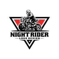 Motorcycle Rider Logo Vector Art, Icons, and Graphics for Free Download