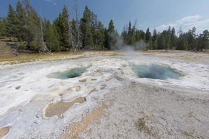 Yellowstone Natural Texture Geyser Old Faithful photo