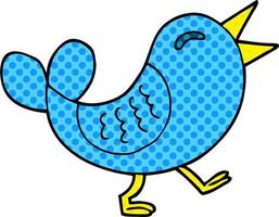 cartoon doodle bluebird vector