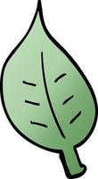 cartoon doodle leaf vector