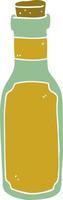 flat color style cartoon potion bottle vector
