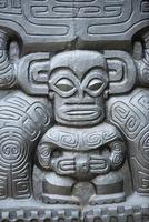 polynesian stone statue photo