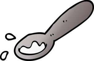 cartoon doodle ladle of food vector