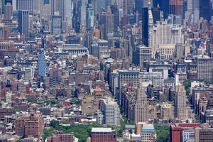 Nueva York - EE.UU. - 13 de junio de 2015 vista aérea de Manhattan desde la torre de la libertad foto