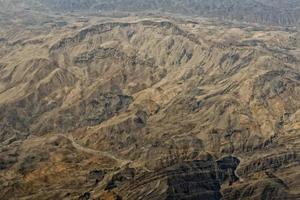 oman mountains aerial view landscape photo