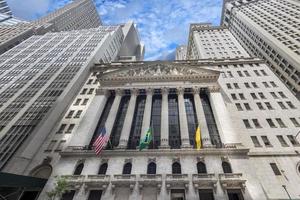 Nueva York - Estados Unidos - 11 de junio de 2015 Fachada del edificio Wall Street foto