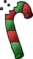 cartoon doodle xmas candy cane vector