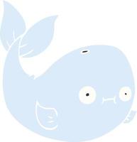 cartoon doodle sea whale vector