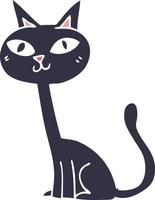 cartoon doodle cat vector