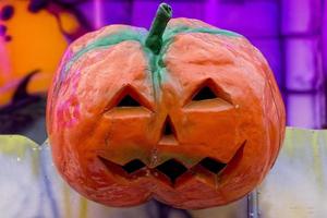 halloween pumpkin closeup photo