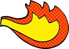 cartoon doodle flame vector