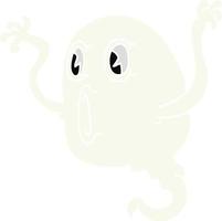 spooky cartoon doodle ghost vector