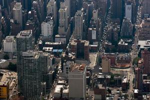 vista aérea de manhattan nueva york foto