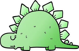 cartoon doodle prehistoric dinosaur vector