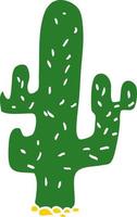 cartoon doodle cactus vector