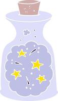 flat color style cartoon magic potion vector