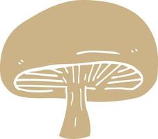 cartoon doodle chestnut mushroom vector