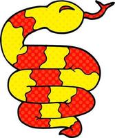 cartoon doodle snake vector