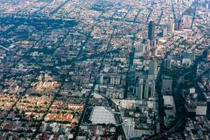 mexico city aerial view cityscape panorama photo