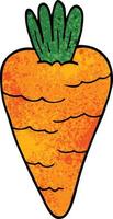 cartoon doodle carrot vector