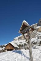 cross on high mountain photo