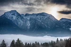 berchtesgaden land in winter time photo