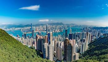 Hong Kong Panorama View from The Peak photo