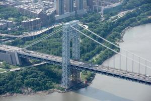 new york bridge manhattan aerial view photo