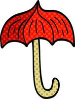 cartoon doodle open umbrella vector