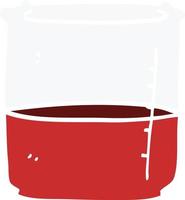 caricatura, garabato, vaso, de, sangre vector