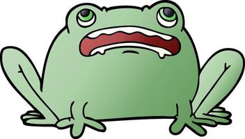 cartoon doodle frog vector