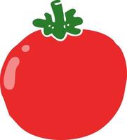 flat color style cartoon tomato vector