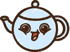 Teapot Chalk Drawing vector