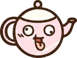 Teapot Chalk Drawing vector