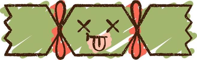 Cracker Chalk Drawing vector
