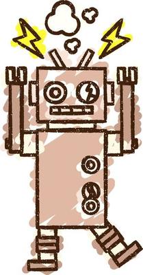 Robot Chalk Drawing