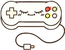 Game Controller Chalk Drawing vector