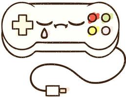 Game Controller Chalk Drawing vector