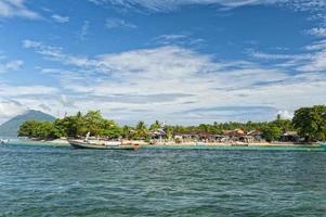 Bunaken indonesian fisherman village in Sulawesi Island photo