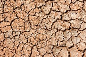 Natural red soil ground brown background after drought photo