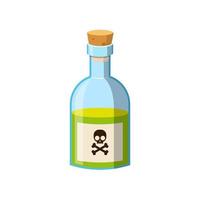 poison in a bottle   vector