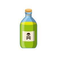 poison in a bottle   vector