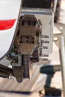 rally car brake system detail photo
