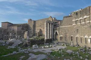 Rome antique market place near imperial forums photo