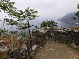 Monterosso Cinque Terre old cemetery tombs photo