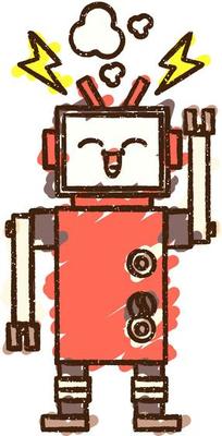 Robot Chalk Drawing
