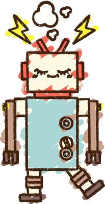 Robot Chalk Drawing