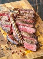 Grilled T-bone steak photo