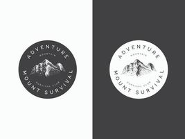 concepto de diseño de logotipo de aventura. la exploración salvaje vector