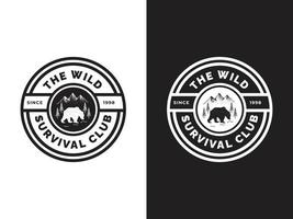 adventure logo design concept. The wild exploring vector